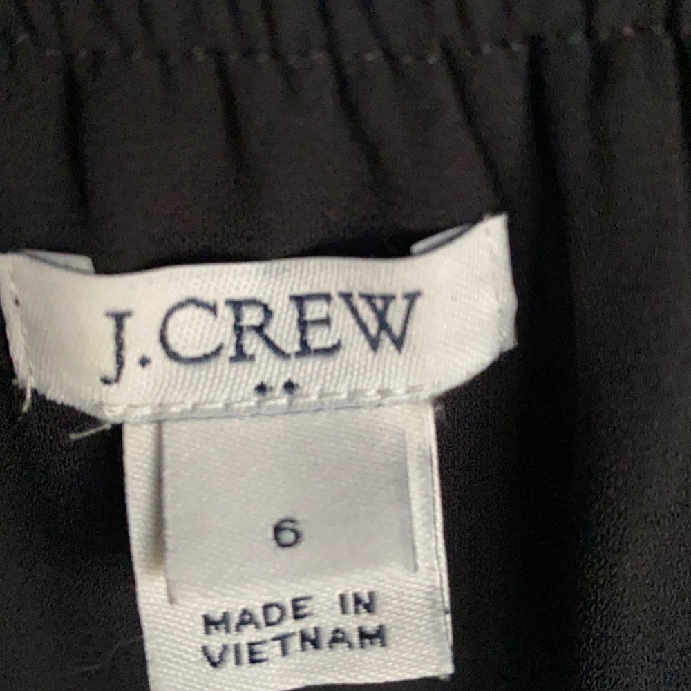 J.CREW FACTORY Black Embroidered Tank Top, Size 6 - Picture 2 of 9